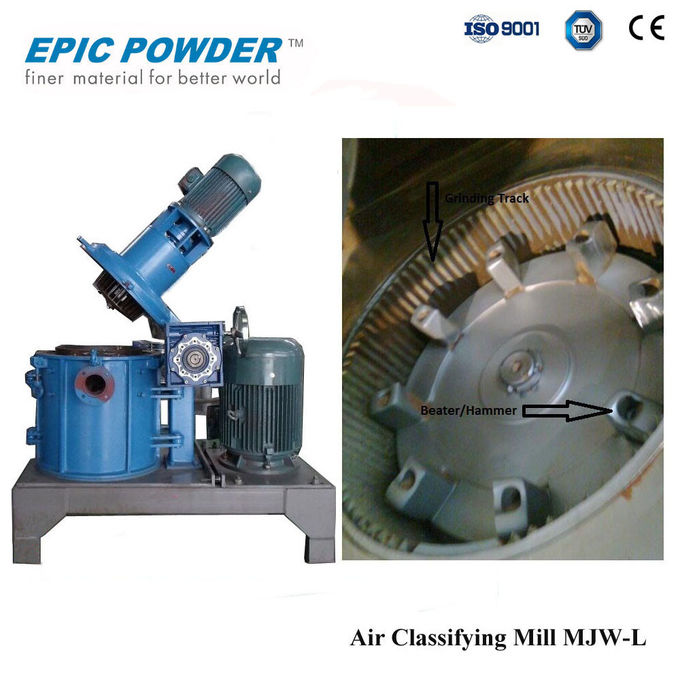 Pulverizer πιστοποίησης CE αλέθοντας μηχανή 0,1 - 5 T/H με τη μηχανή κυκλώνων